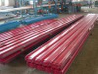 Corrugated steel sheet building material