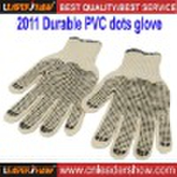 Cow grain leather safety gloves(with stockes)