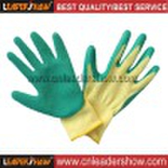 crinkle latex coated gloves