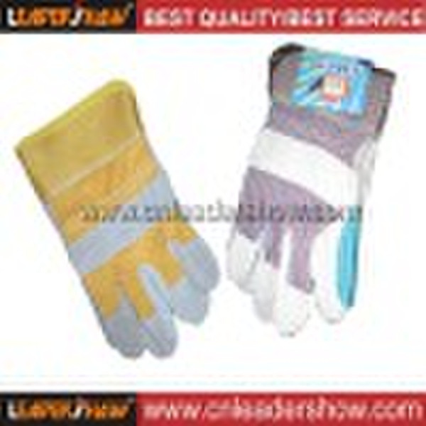 2011 High-quality Cow Split Leather Working Glove