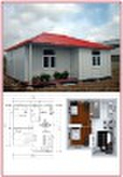 Customized light steel villa prefab house made of