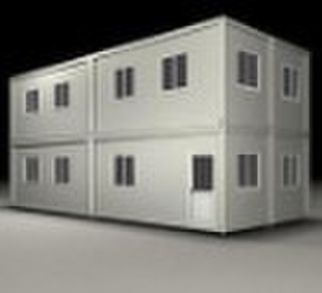 portable container house with two layers