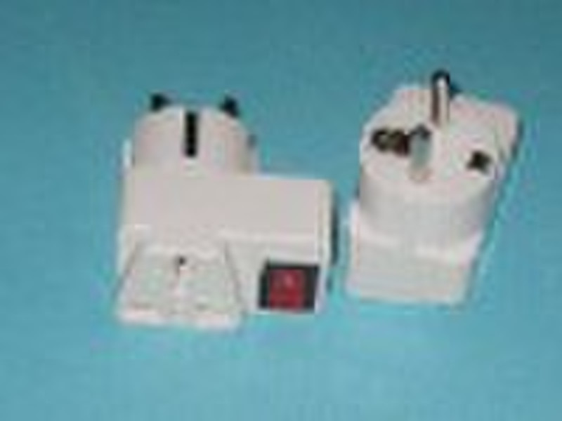 Euro Adaptor Plug with swtich