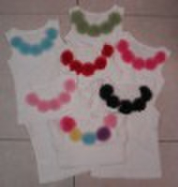 cotton rosette petti top