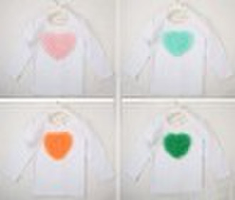 NEW! Long Sleeve Cotton Top with Rosettes