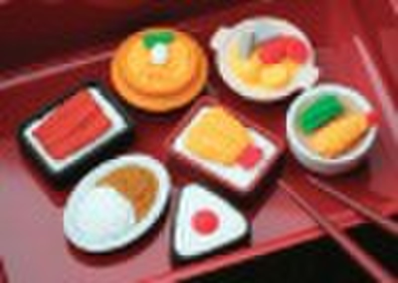 3d rubber  eraser sets