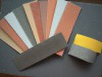 Exterior wall finish tiles of flexible