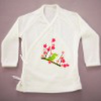 organic baby kimono top
