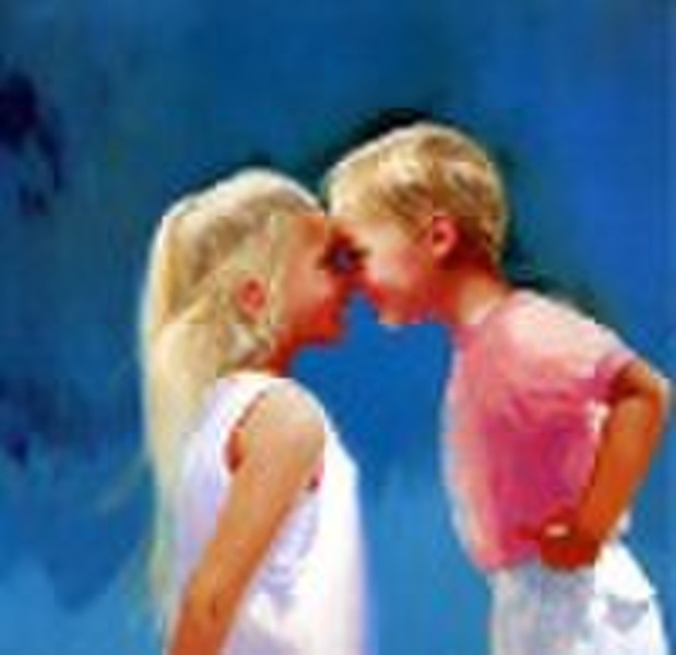 Nose To Nose Oil Painting