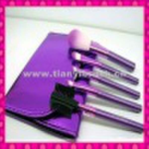 5pcs lila Kosmetik Pinsel