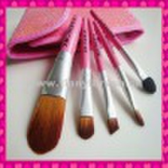 5pcs rosa professionelle Kosmetik Pinsel Set machen