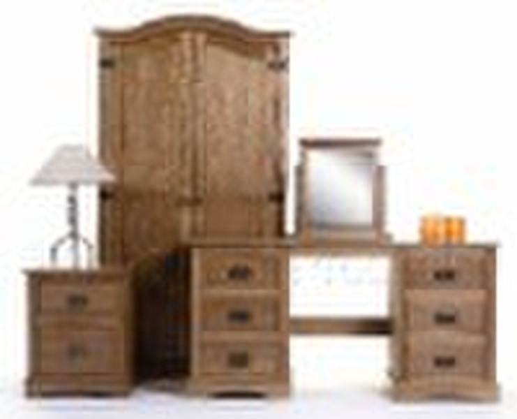 Bedside Cabinet/Double Pedestal Dressing Table/Two