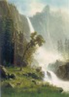 Bridal Veil Falls, Yosemite -oilpainting