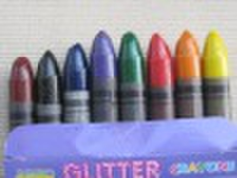 8 Jumbo Glitter Crayons