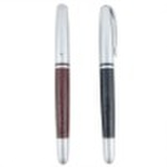 Leather metal ball pen