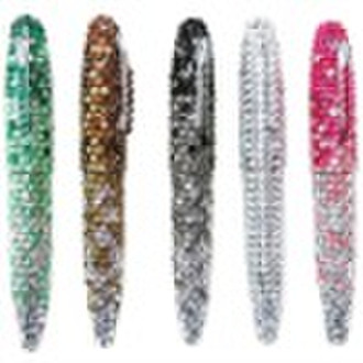 Fine metal jeweled pen