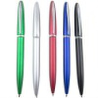 Slim plastic ballpoint pen