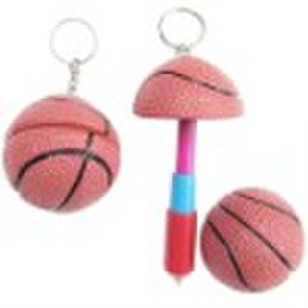 Retractable plastic basketball pen