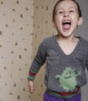 Детская 100% кашемира жаккарда пуловер Шве