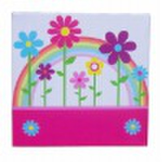painting/printing color stretched canvas for kids/