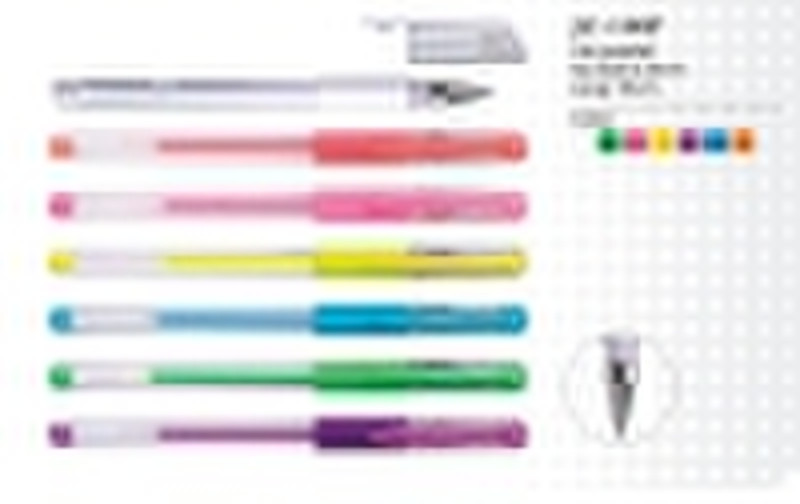 pastel gel pens JZ-108P