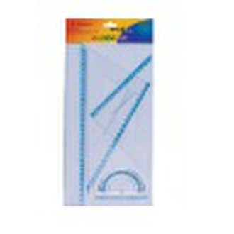 ruler set&drawing set&set square