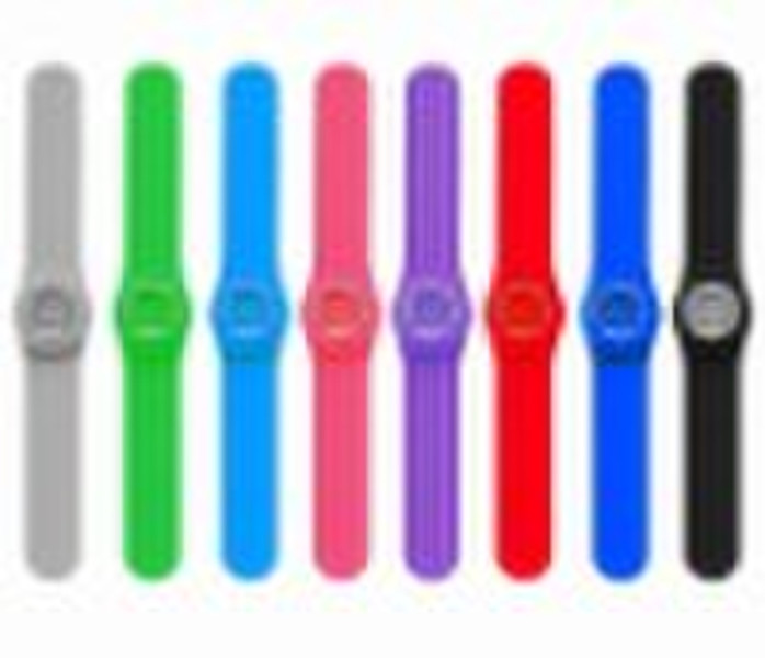 Silicone slap watch