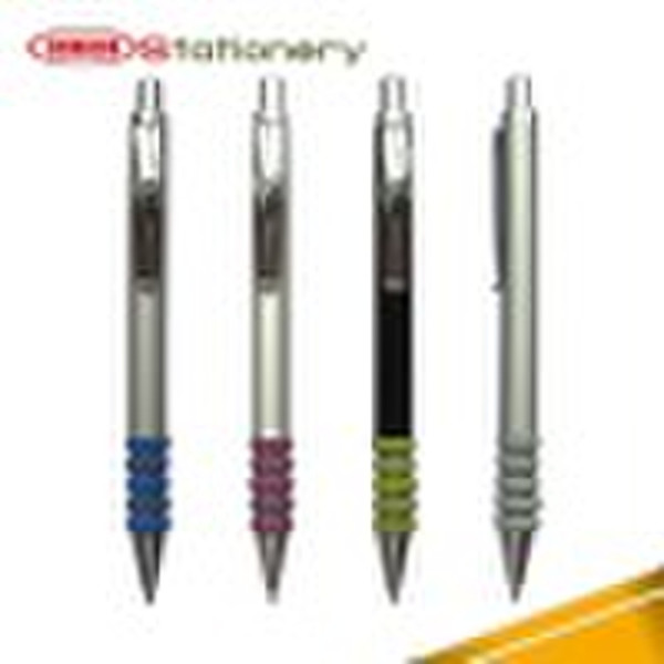 5 Rubber Rings New Design Metal Logo Pen