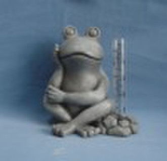 Polyreisn frog raingauge - garden tool