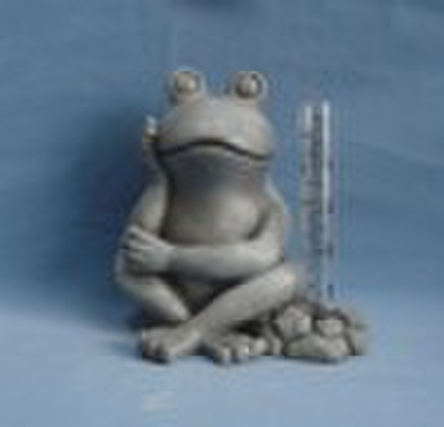 Polyreisn frog raingauge - garden tool