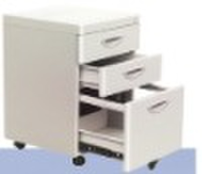 Steel mobile cabinet under desk