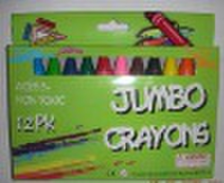 12pked jumbo crayons in color box