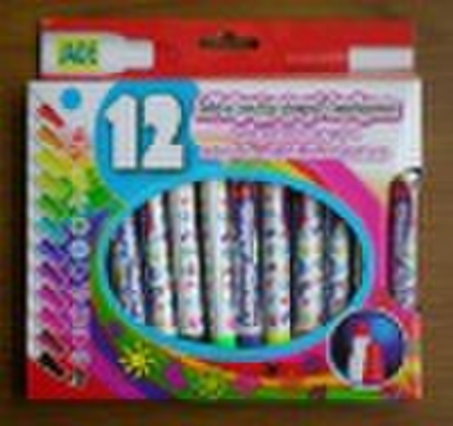 12pcs bubble funfiger stempel marker pen