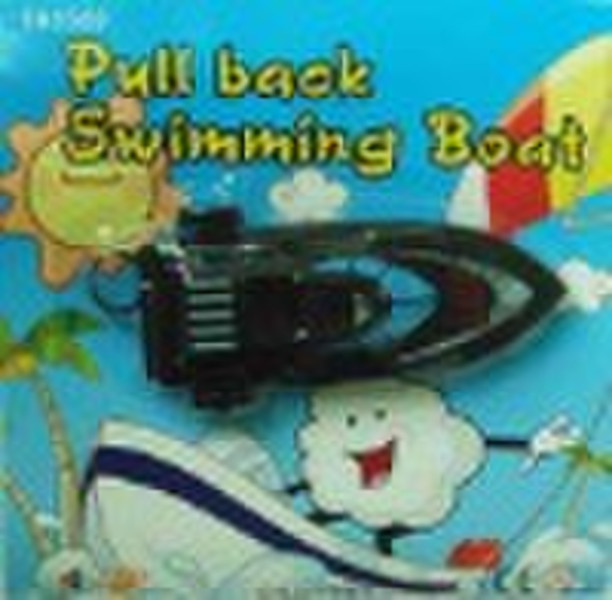 Pull back swimming boat toys