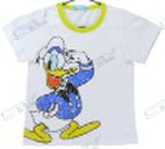 Purple color polo style short sleeved children clo