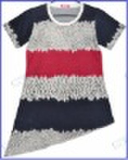 100%cotton England style o-neck short sleeve coupl