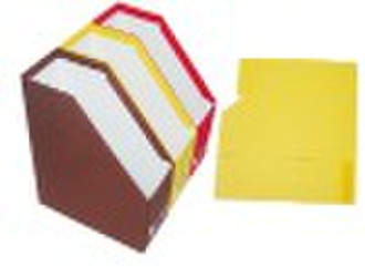 Folded paper file box