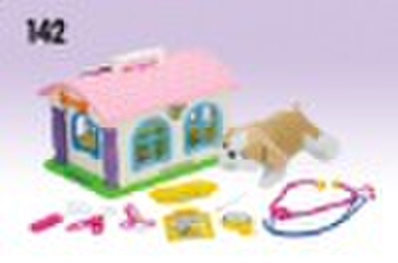 pet play toy Toy pet house set