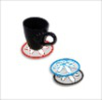 plastic PP coaster