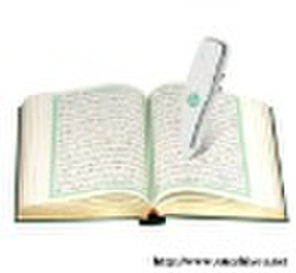 Quranlesefeder und Quranbuch