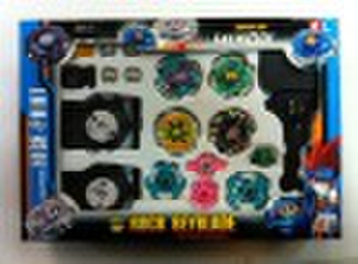 Beyblade metal fusion top with launcher