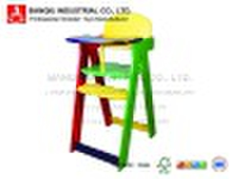 Wooden Toys Doll High Chair