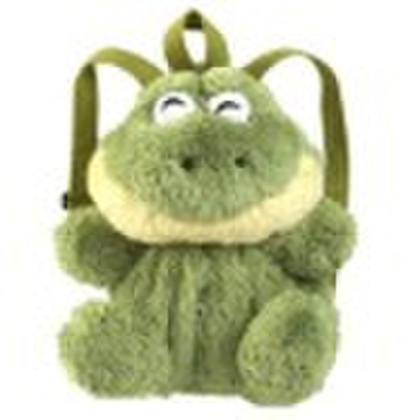 Frog plush backpack
