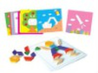 wooden toys,125 pieces of Jigsaw Building toys,TX-