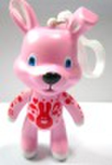 Obedient rabbit plastic crafts toy