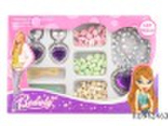 Beading set, plastic toys, accessories