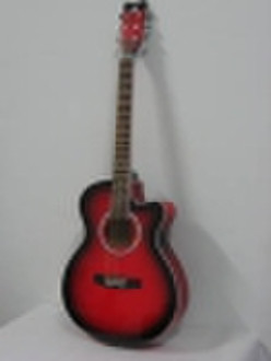 40 "Akustikgitarre mit cutway