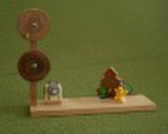 mini wooden hand dynamo /generator