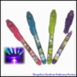 well-sold 3-IN-1 UV LIGHT pen,with BALL pen,SECRET