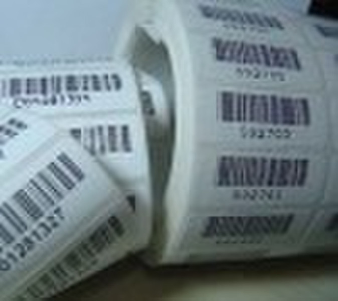 Barcode adhesive label printing